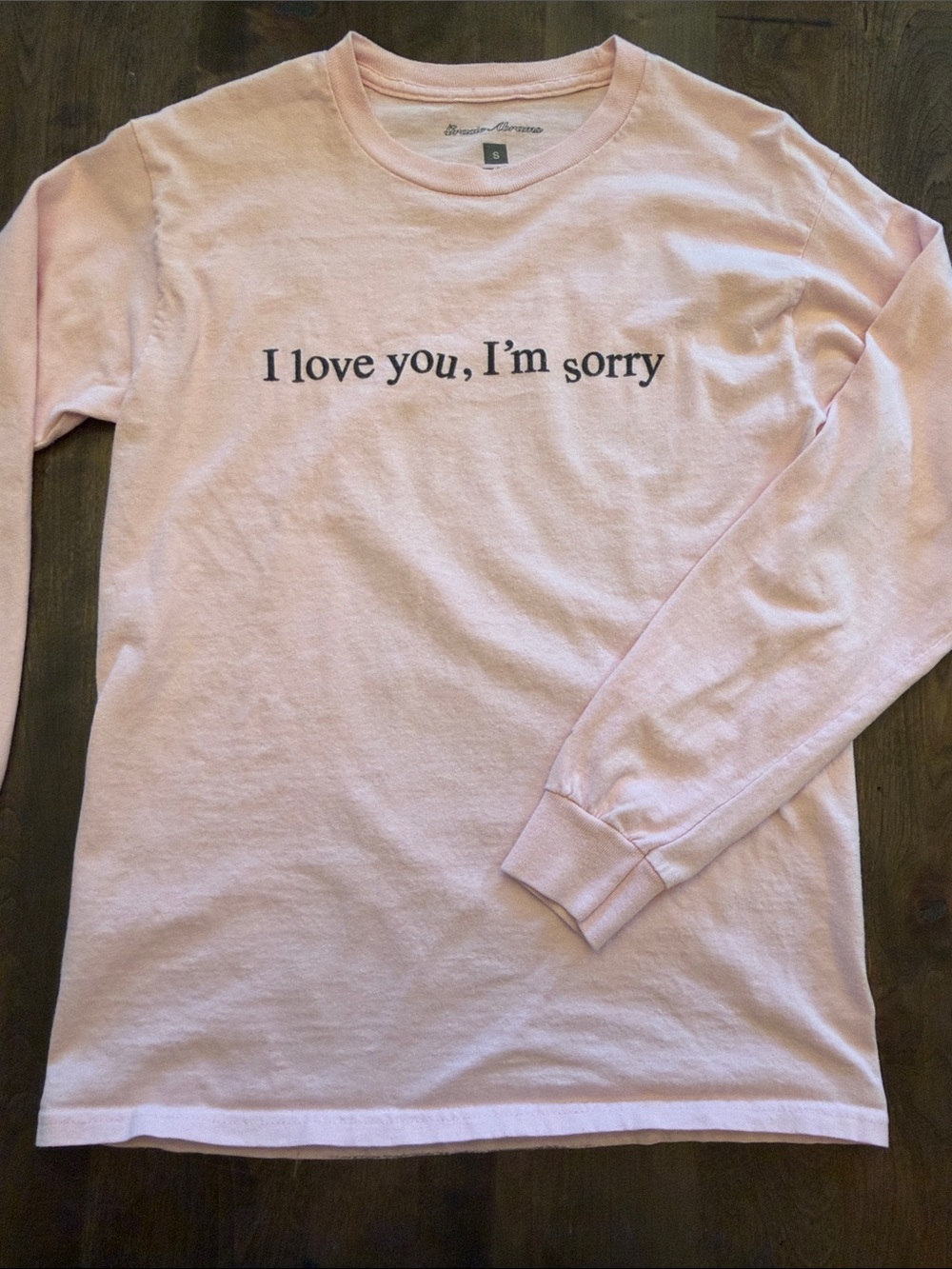 Gracie Abrams Official TSOU Tour Merch Pink Long Sleeve Shirt - S